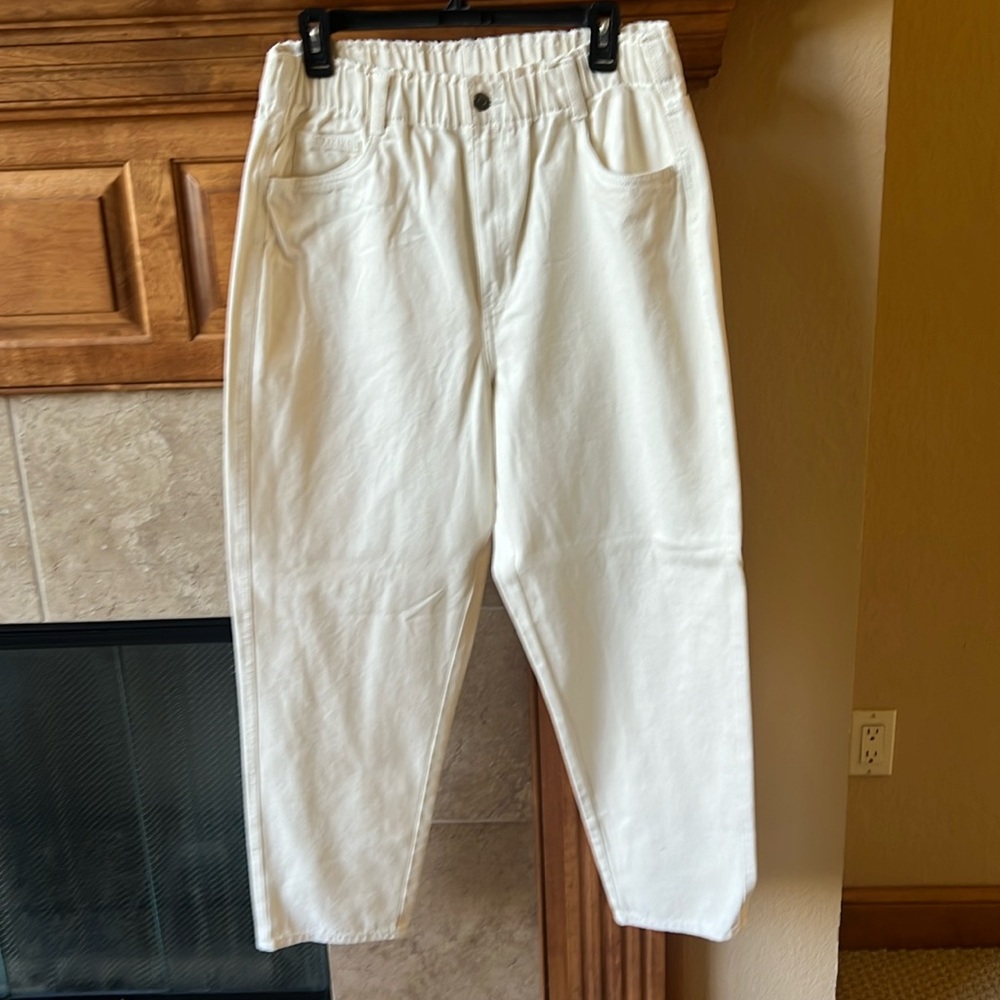 H and M cream colored jeans